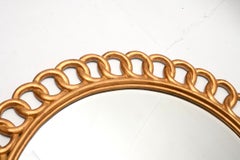Large Vintage Giltwood Hollywood Regency Mirror