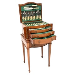 Antique Edwardian Canteen of Cutlery by Philip Ashbury and Sons