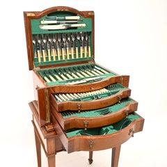 Antique Edwardian Canteen of Cutlery by Philip Ashbury and Sons