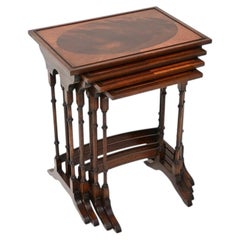 Antique Georgian Style Nest of Four Tables