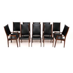 Set of Ten Danish Vintage Dining Chairs by Arne Hovmand-Olsen