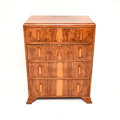 Art Deco Figured Walnut Chest of Drawers