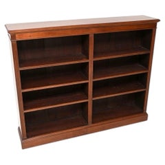 Antique Victorian Open Bookcase