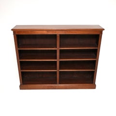 Antique Victorian Open Bookcase