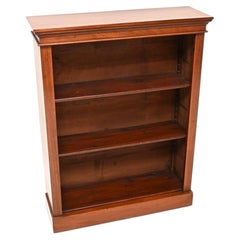 Antique Victorian Walnut Open Bookcase