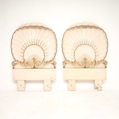 Pair of Vintage Venetian Grotto Style Headboards by Hille