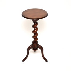 Antique Victorian Barley Twist Occasional Table