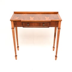 Antique Georgian Style Yew Wood Console Table