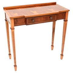 Antique Georgian Style Yew Wood Console Table