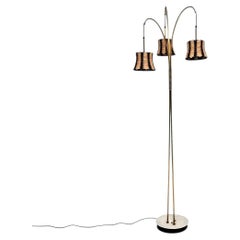 Vintage Swedish Brass Floor Lamp