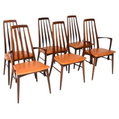 Set of Six Danish Vintage Dining Chairs by Niels Koefoed