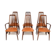 Set of Six Danish Vintage Dining Chairs by Niels Koefoed