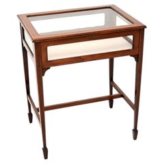 Antique Edwardian Inlaid Bijouterie Display Table