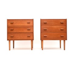 Pair of Vintage Teak Bedside Chests by Heal’s