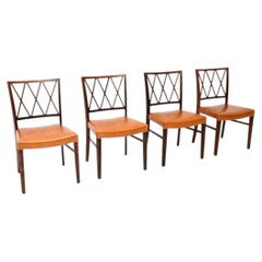 Set of Four Vintage Danish Dining Chairs by Ole Wanscher