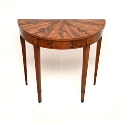 Antique Georgian Style Inlaid Console Table