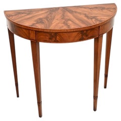 Antique Georgian Style Inlaid Console Table