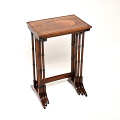 Antique Edwardian Walnut Nest of Tables