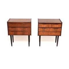 Pair of Vintage Danish Bedside Chests