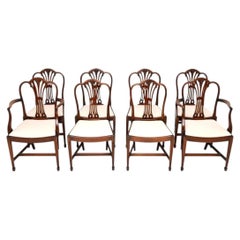 Set of Eight Antique Edwardian Dining Chairs