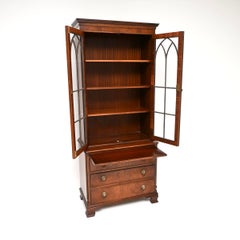 Antique Georgian Style Bookcase Cabinet