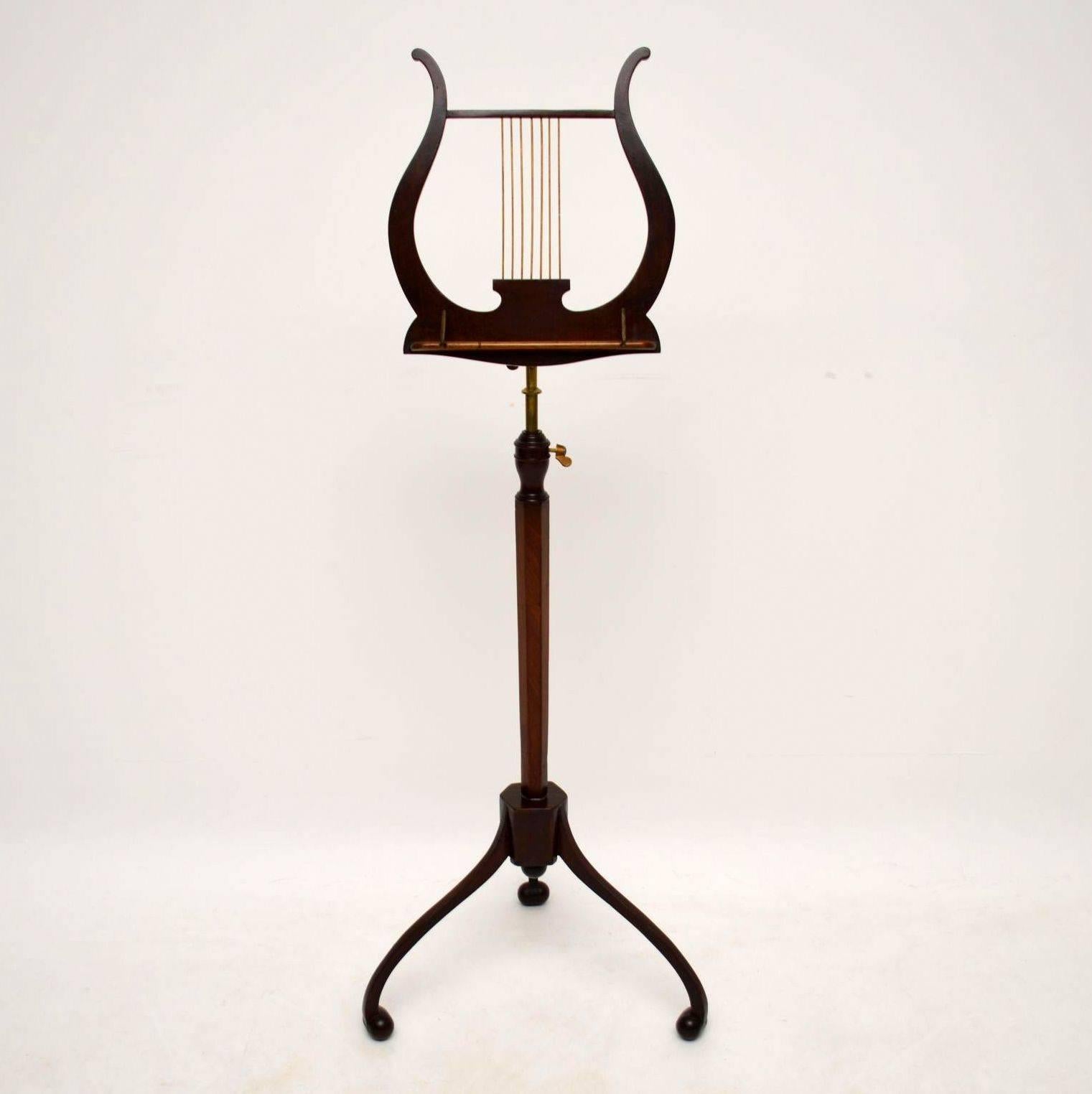 Antique Regency Mahogany Music Stand 2