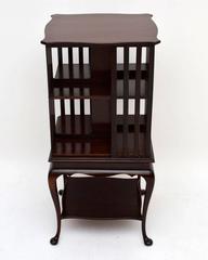 Antique Edwardian Mahogany Revolving Bookcase