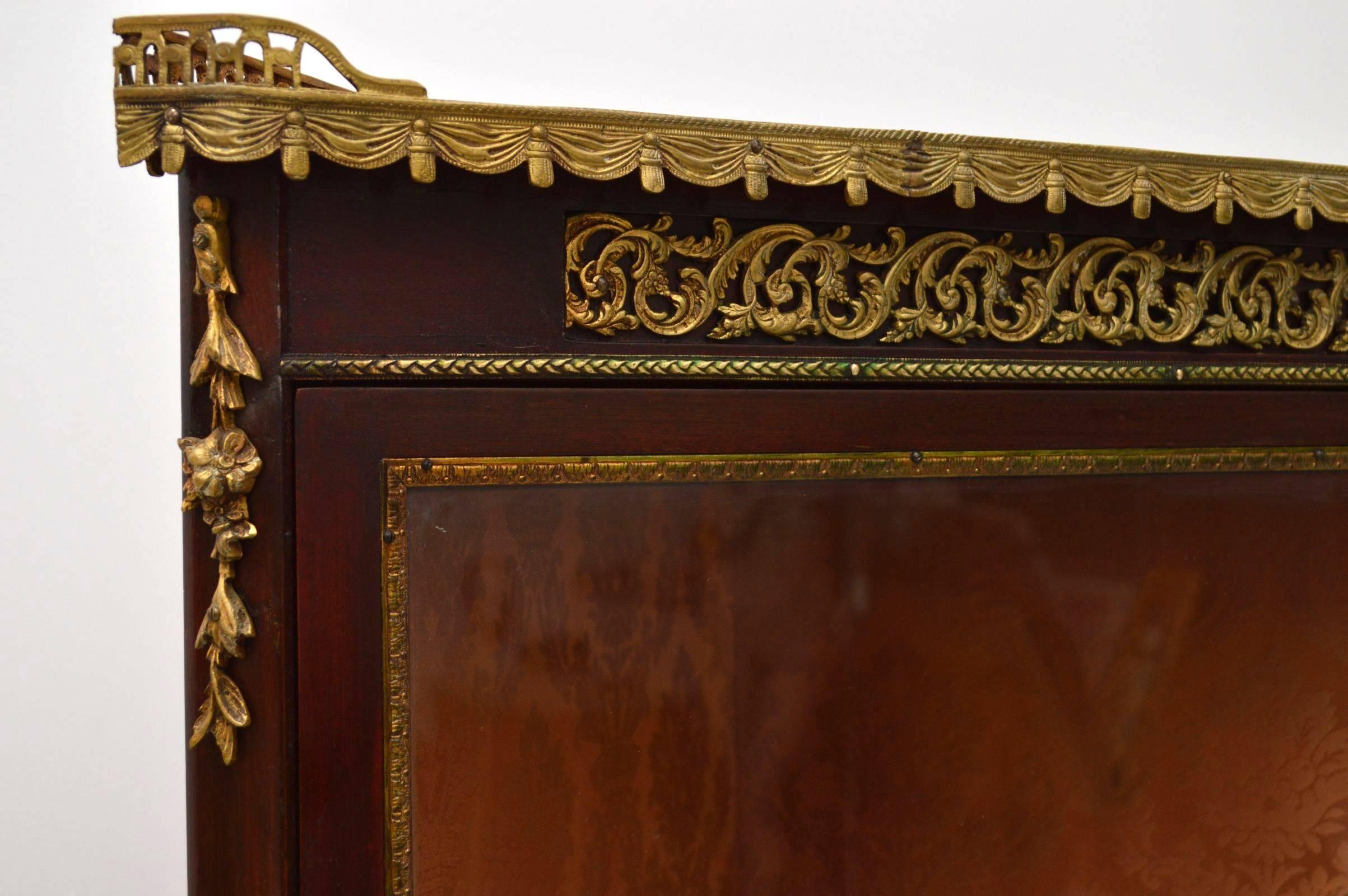 Early 20th Century Antique French Ormolu-Mounted Corner Cabinet