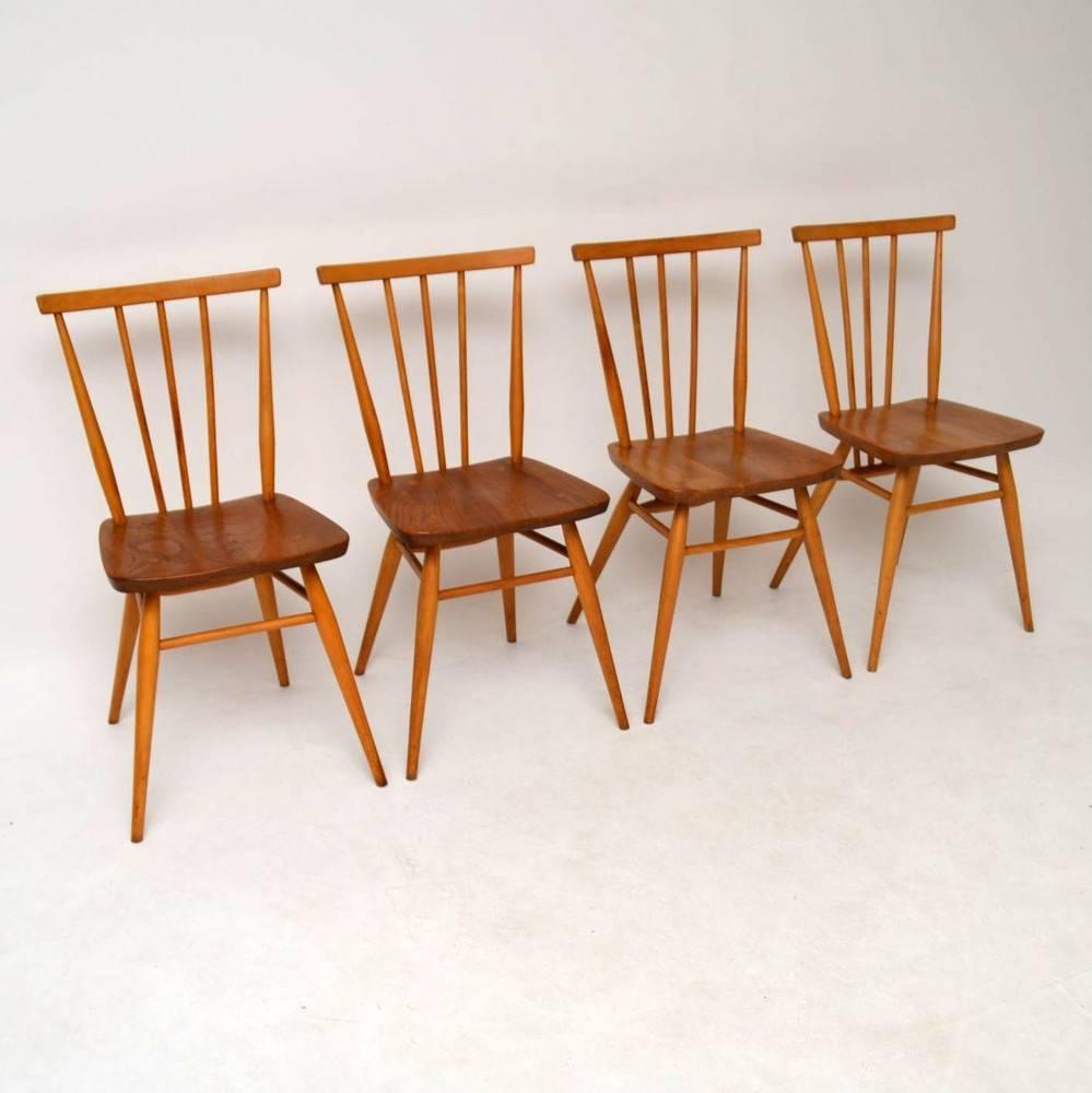 Retro Elm Dining Table & Chairs by Ercol Vintage, 1960s  In Excellent Condition In London, GB