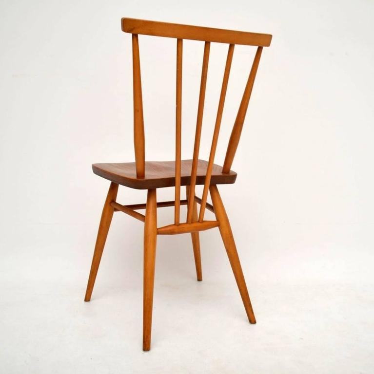Retro Elm Dining Table and Chairs by Ercol Vintage, 1960s ...