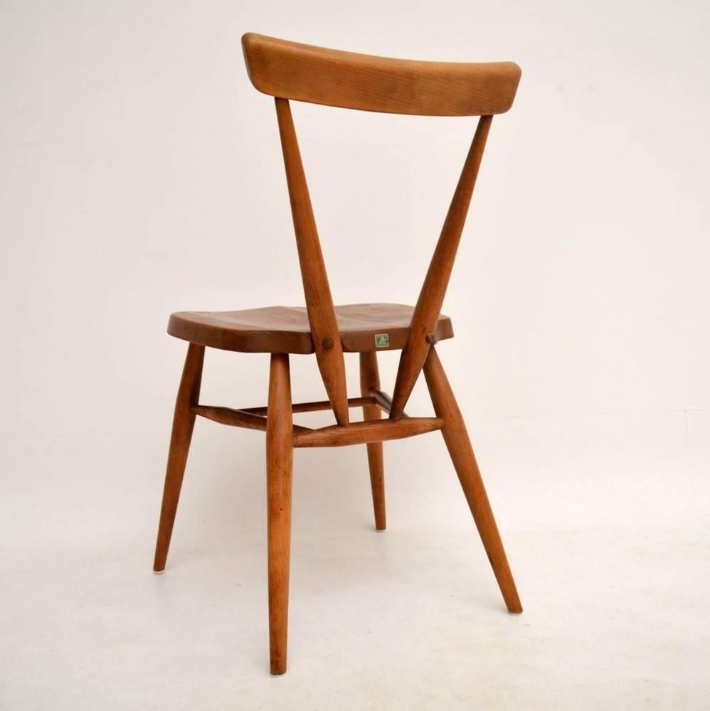 Retro Solid Elm Chair by Ercol Vintage, 1950s 2