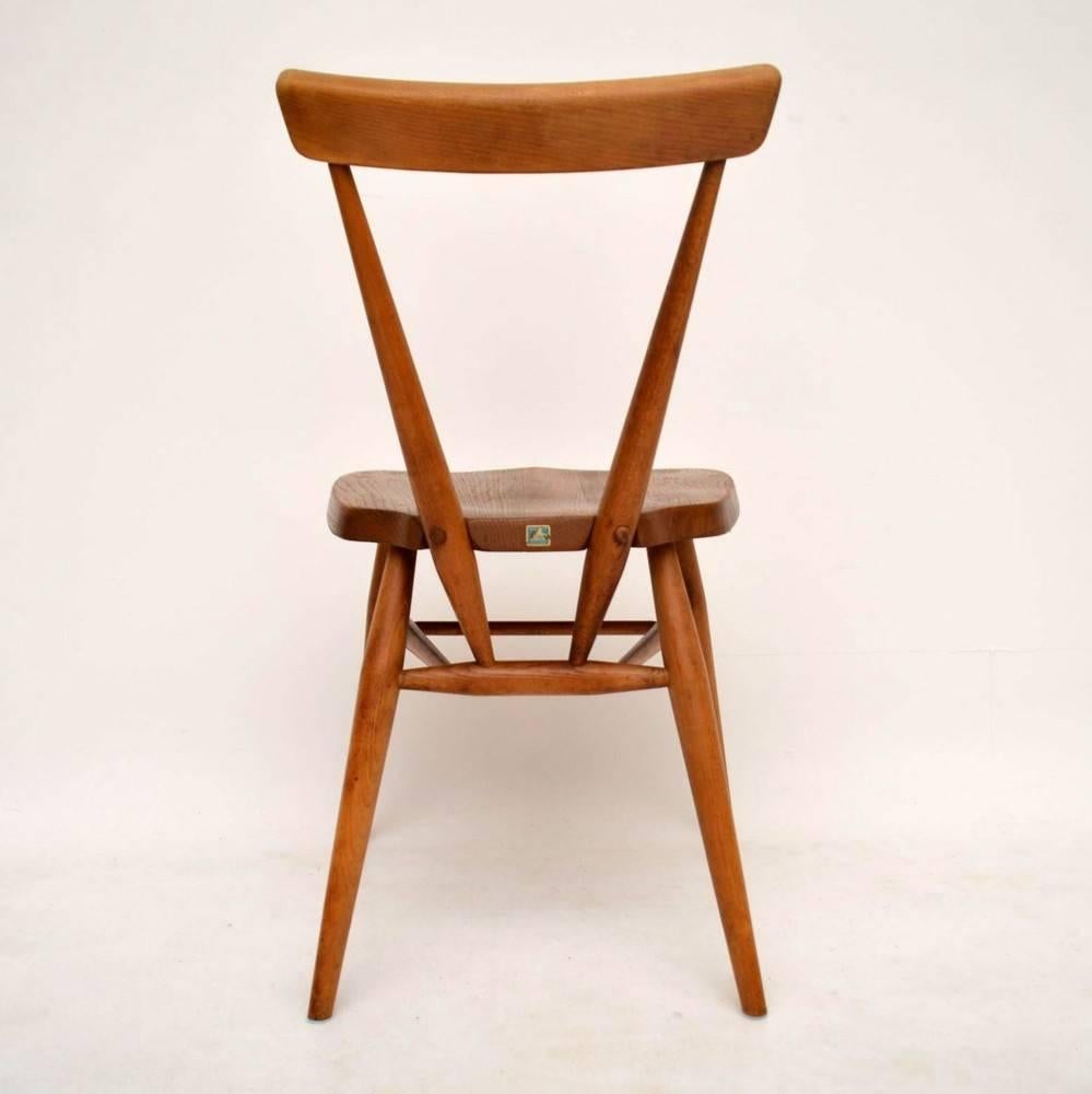Retro Solid Elm Chair by Ercol Vintage, 1950s 4