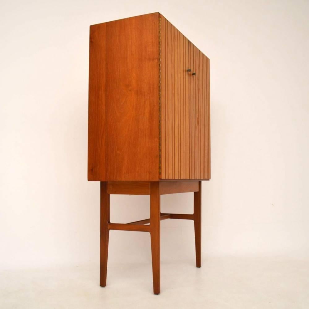 Retro Teak and Elm Drinks Cabinet by GW Evans, Vintage, 1950s In Excellent Condition In London, GB