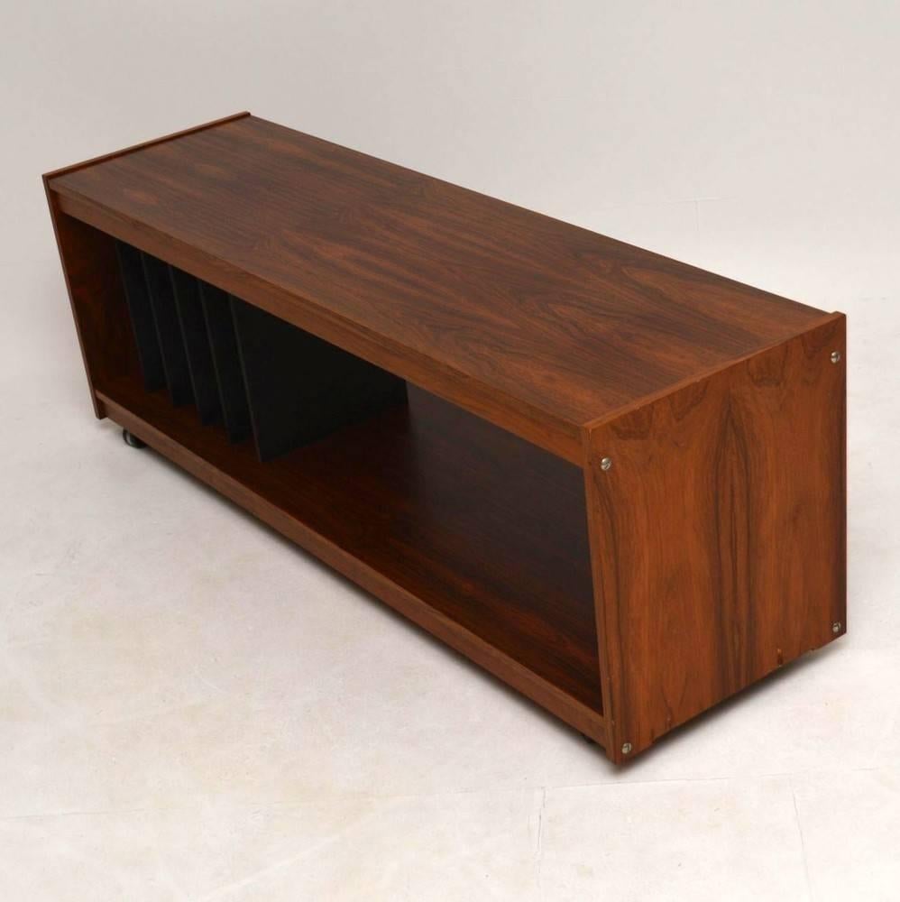 Danish Rosewood Retro Sideboard or Record Cabinet, T.V Stand 1