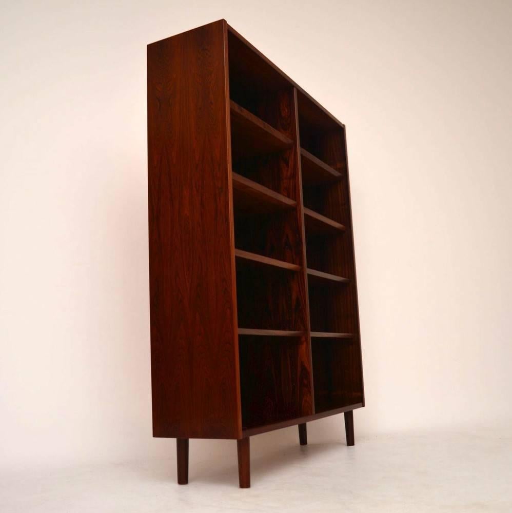 Danish Rosewood Open Bookcase by Poul Hundevad 1