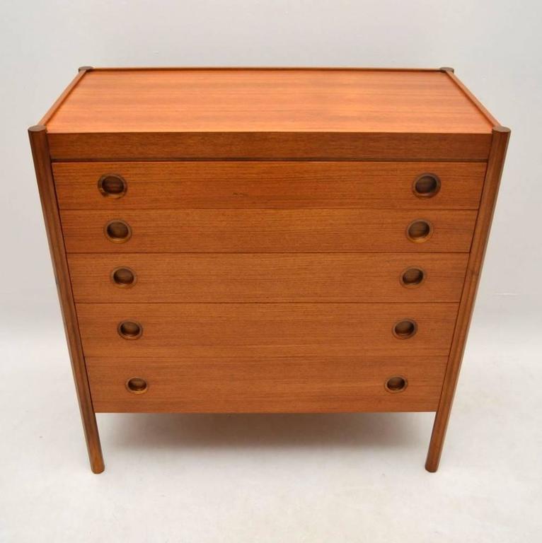 Danish Teak Retro Chest Of Drawers Vintage 1960s At 1stdibs