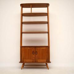 Retro Elm Bookcase or Room Divider by Ercol Vintage