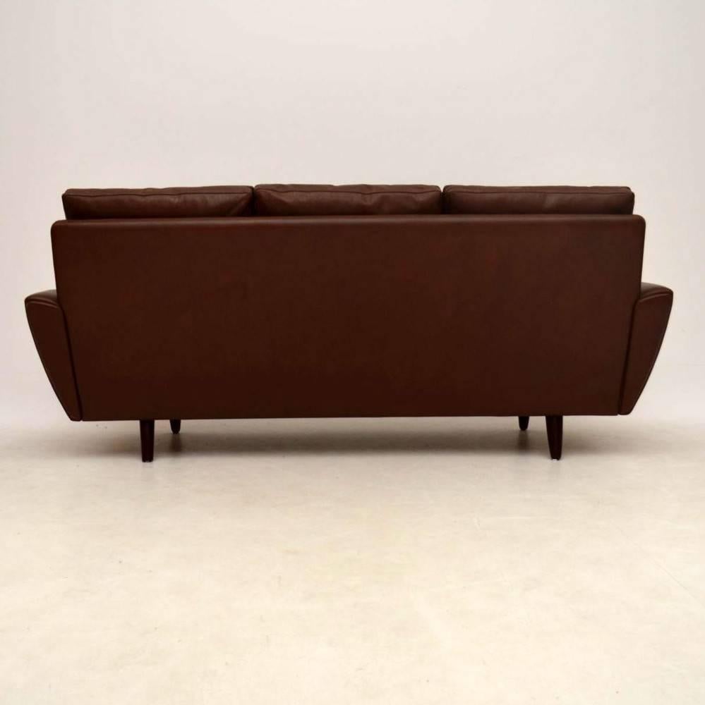 Danish Retro Leather 64 Sofa by Gustav Thams, Vintage, 1960s 1