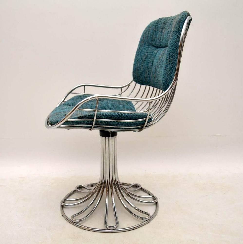 vintage chrome dining chairs