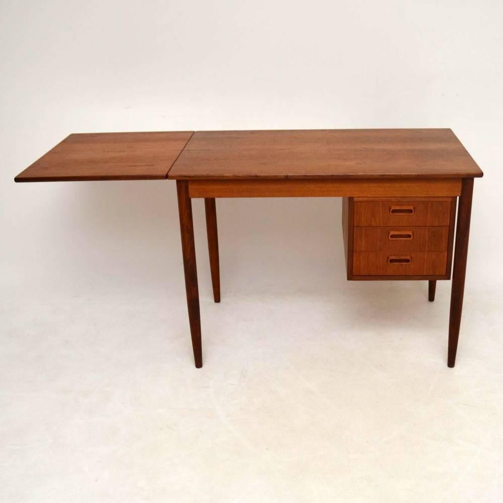 Danish Teak Retro Desk by Arne Vodder Vintage, 1960s 1