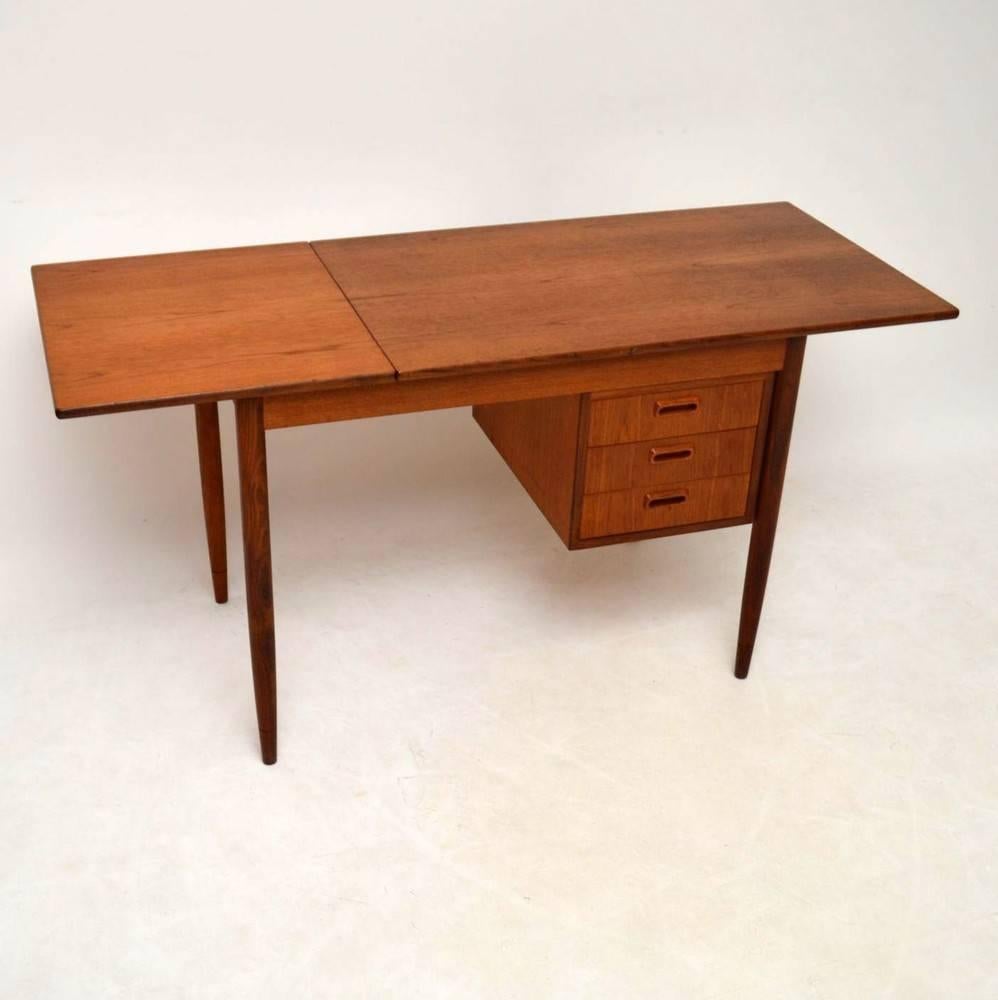 Danish Teak Retro Desk by Arne Vodder Vintage, 1960s 2