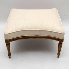 Antique French Gilt Wood Stool