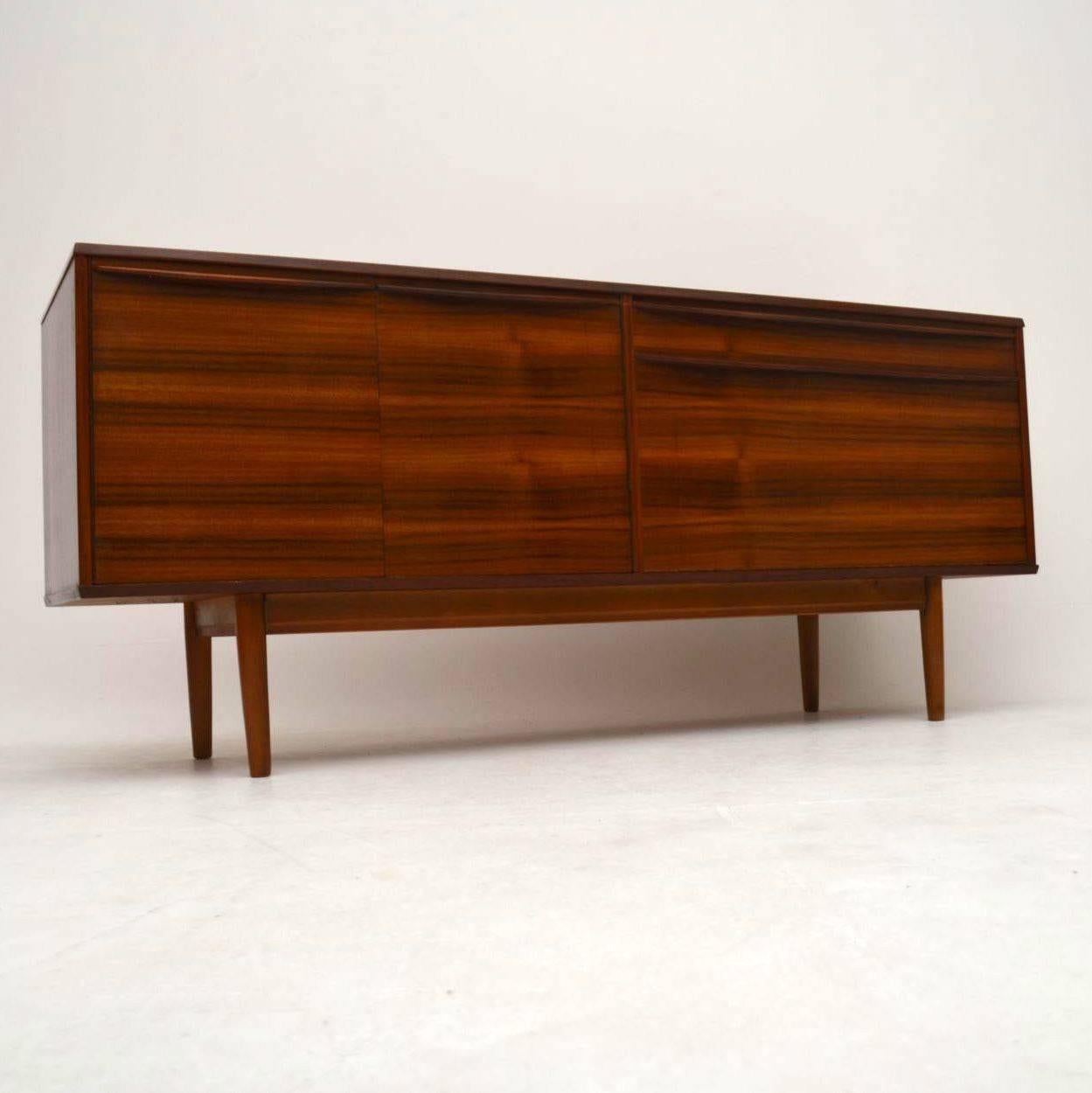 Retro Walnut Sideboard by Morris of Glasgow Vintage In Excellent Condition In London, GB