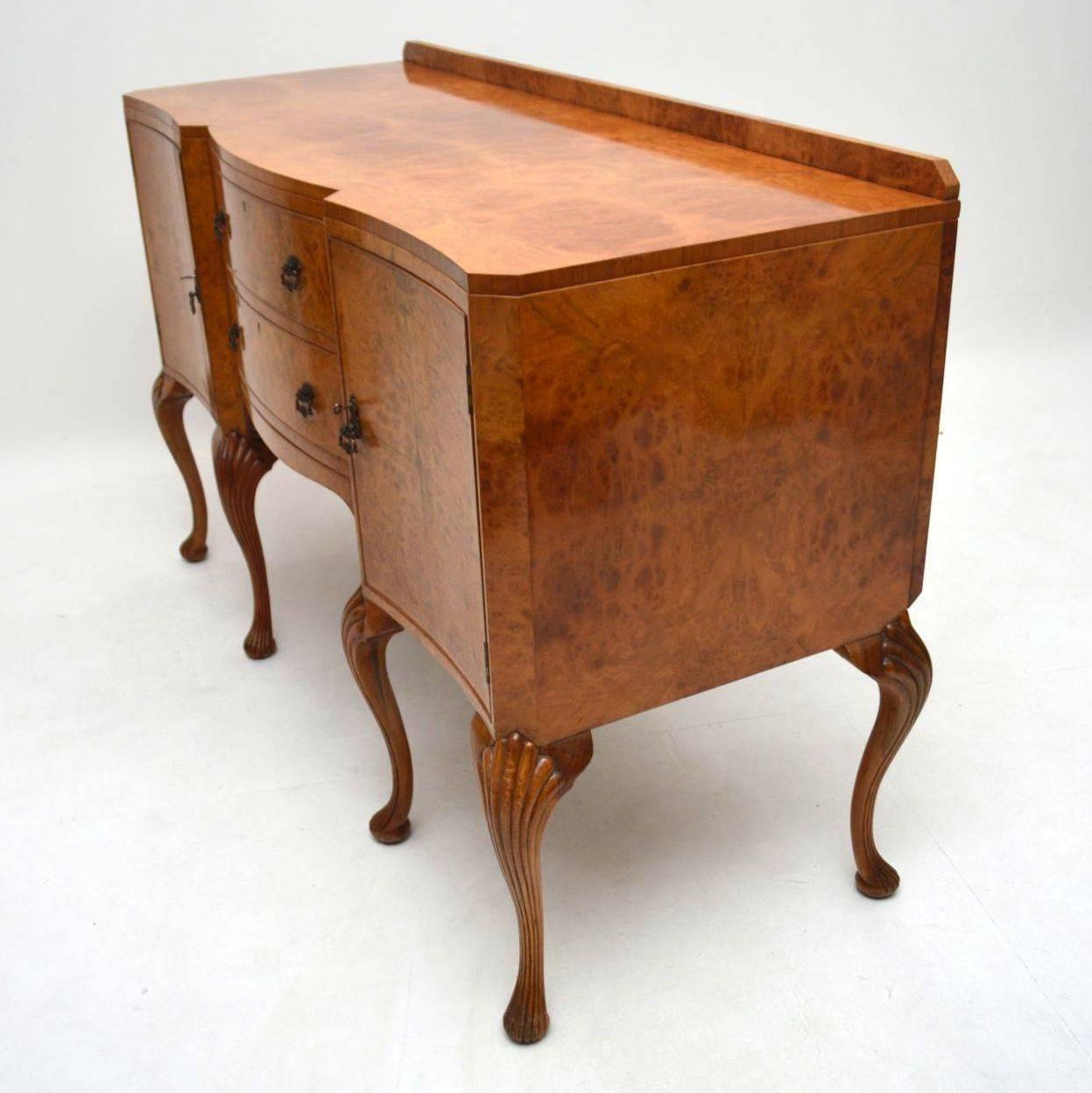 Antique Walnut and Burr Maple Sideboard by Epstein 1