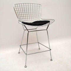 Set of Four Retro Wire Bar Stools by Harry Bertoia Vintage, 1960s