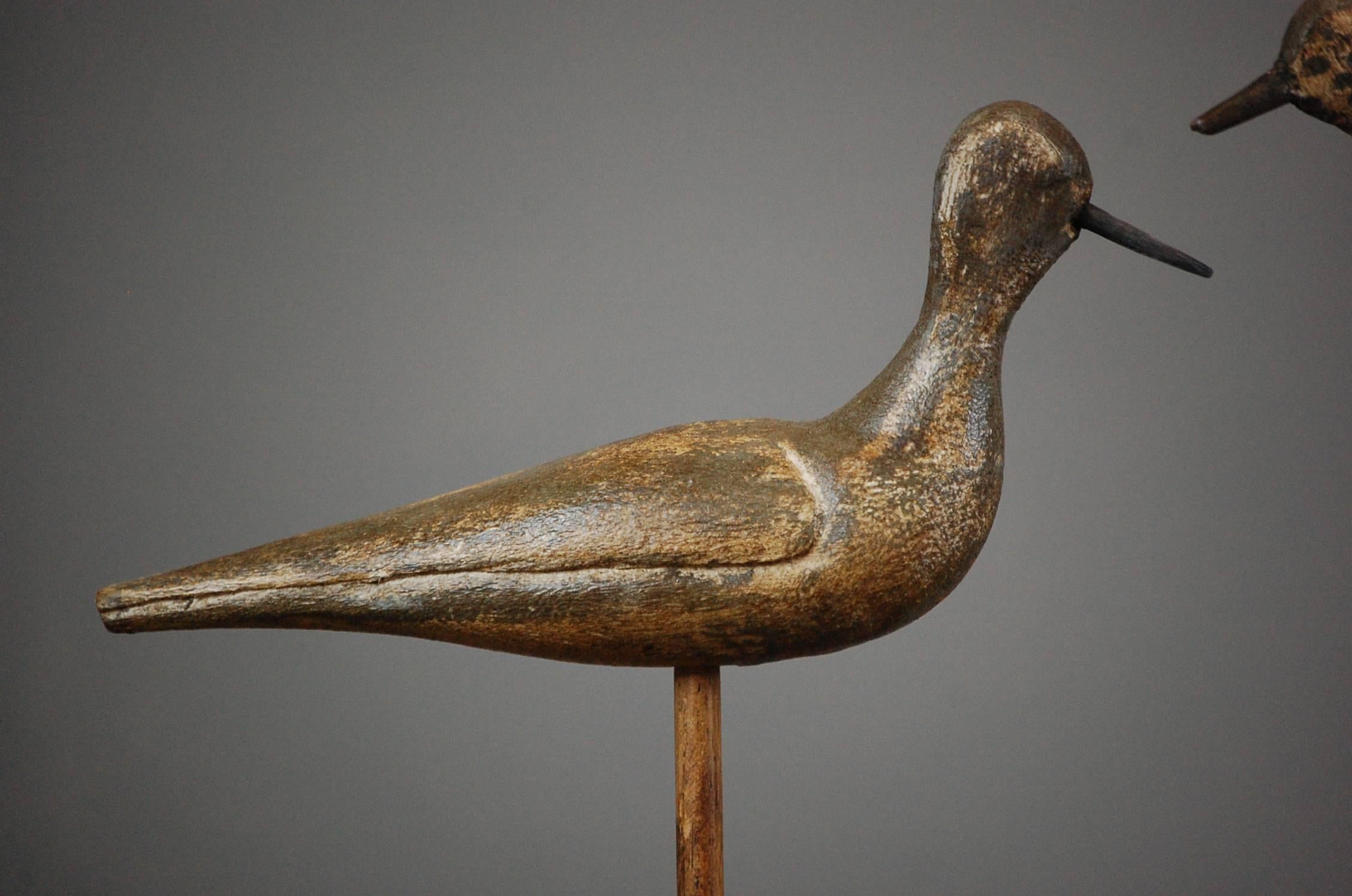 Pair of Early 20th Century Sandpiper Decoys 3