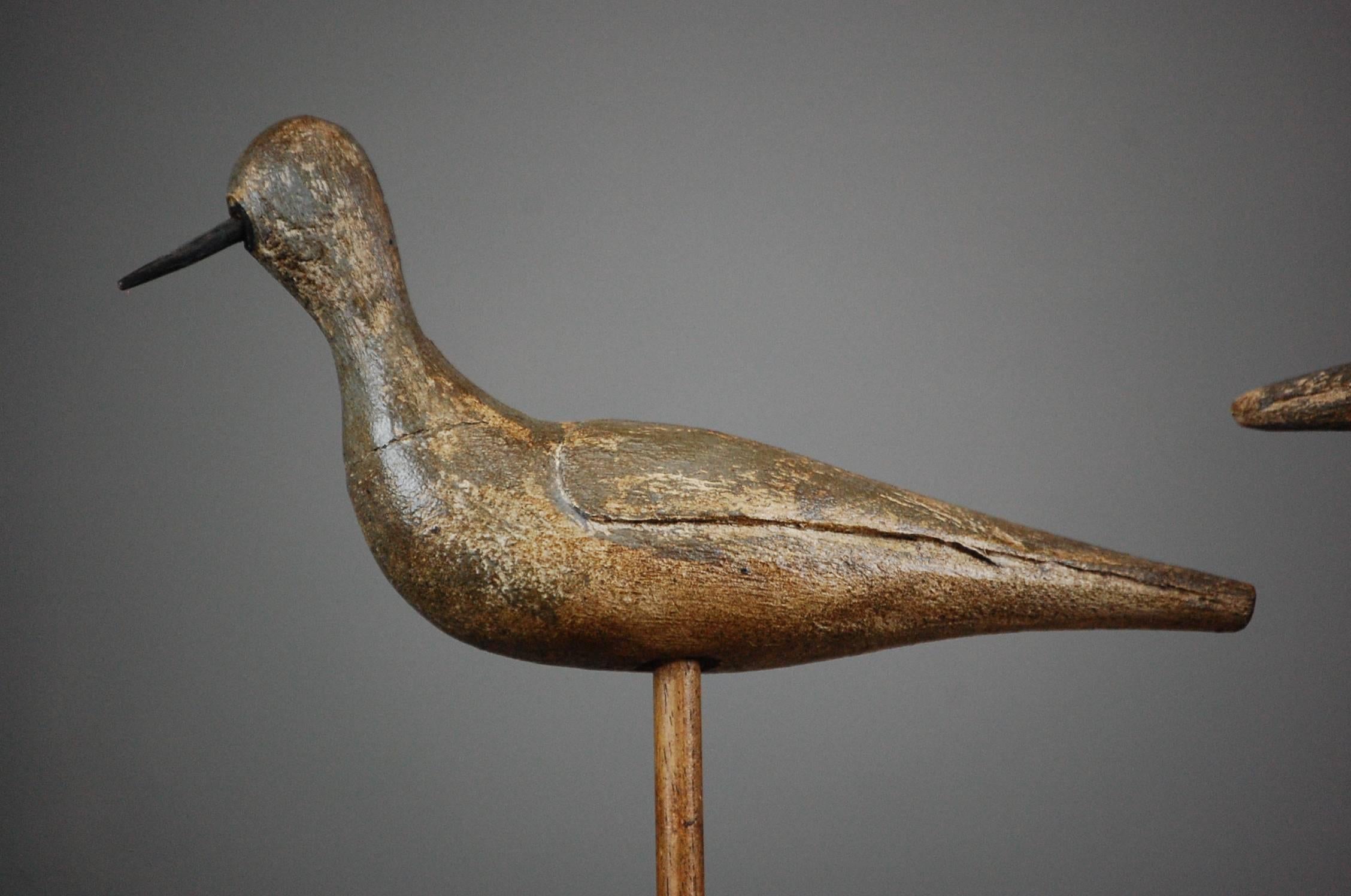 Pair of Early 20th Century Sandpiper Decoys 4