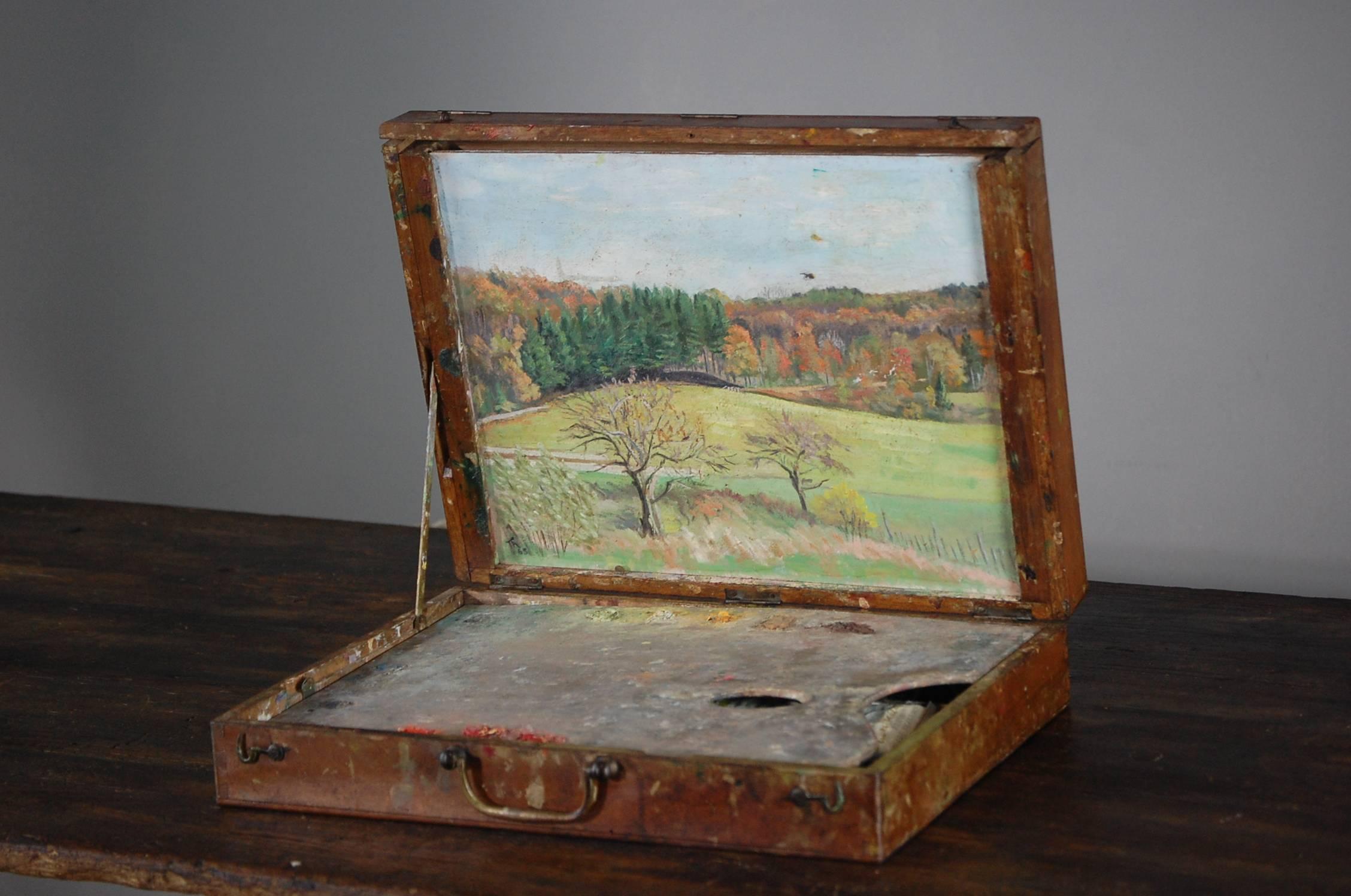 French Early 20th Century Artist Travel Box