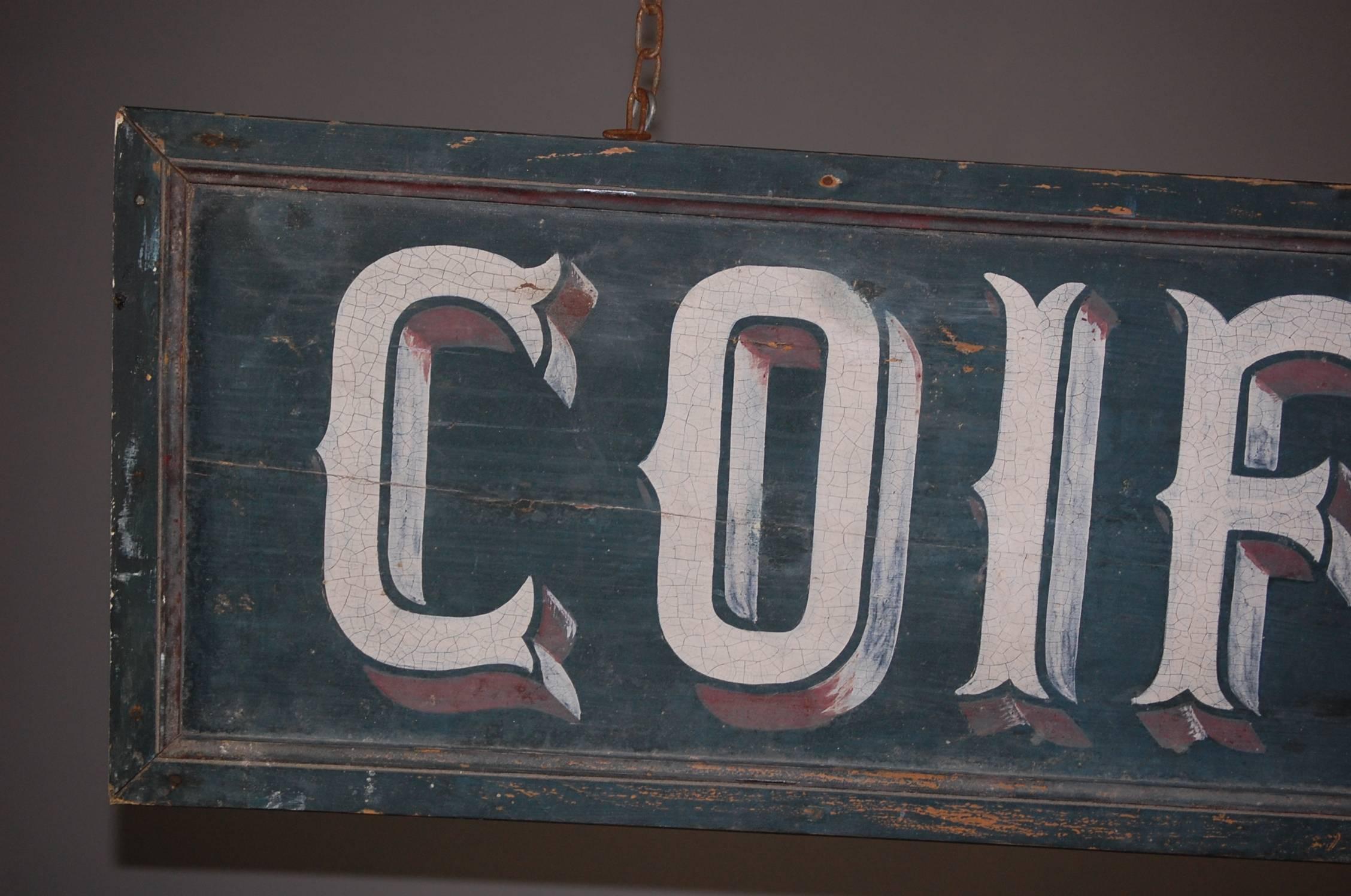 20th Century French Hairdresser or Coiffeur Trade Sign 2