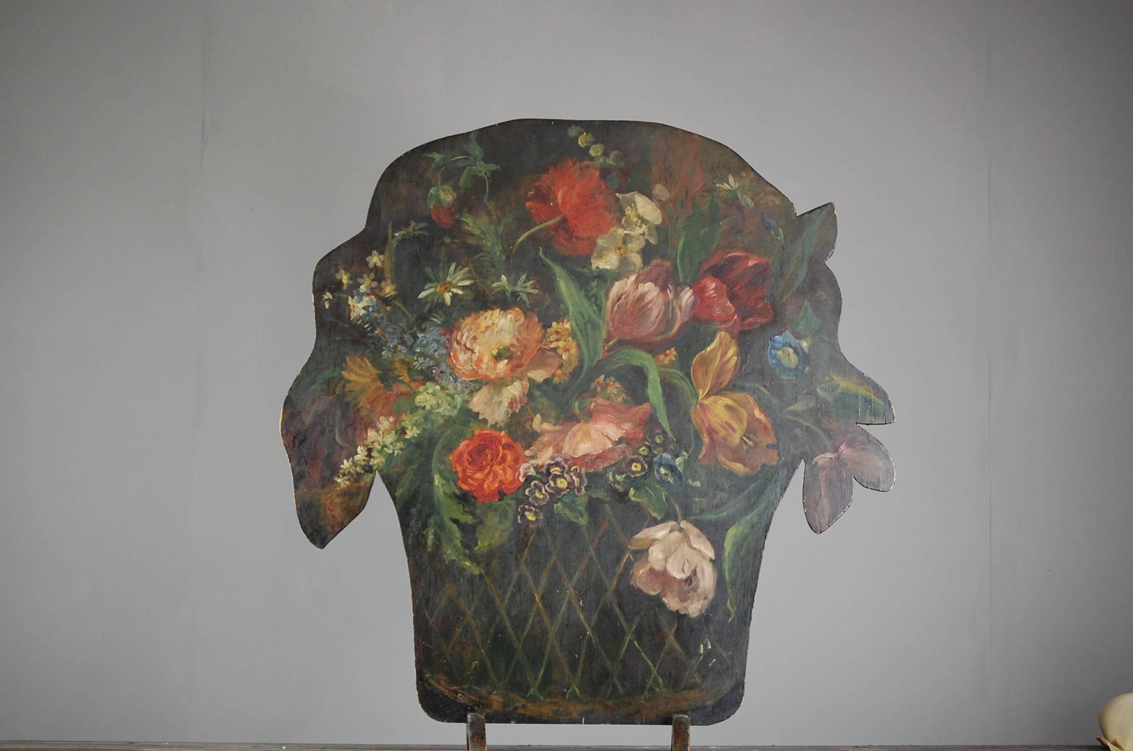 20th Century Edwardian Floral Basket Dummy Board